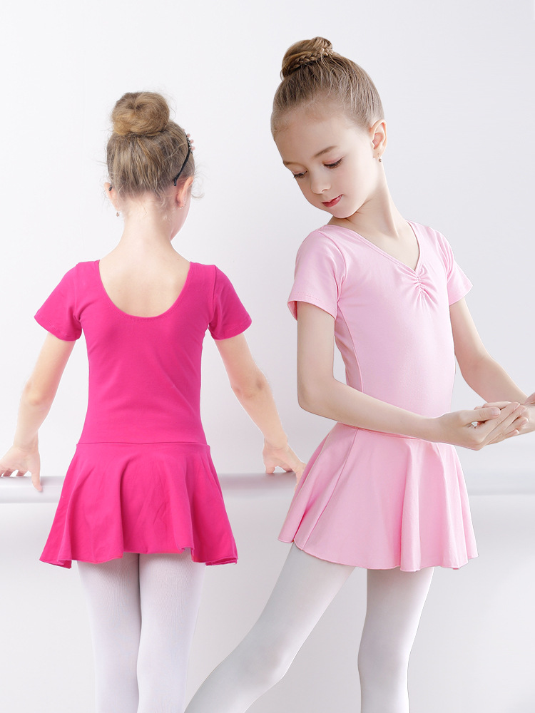 Ropa de baile para niños, ropa de baile latino, ropa de actuación de manga corta de verano para niños, ropa de práctica, ropa de actuación, ropa de gimnasia para niñas