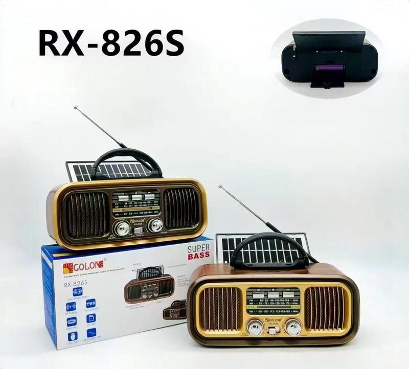 RX-826S レトロ Bluetooth スピーカー屋外ソーラー充電ボードポータブル FM ラジオオーディオ外国貿易|undefined