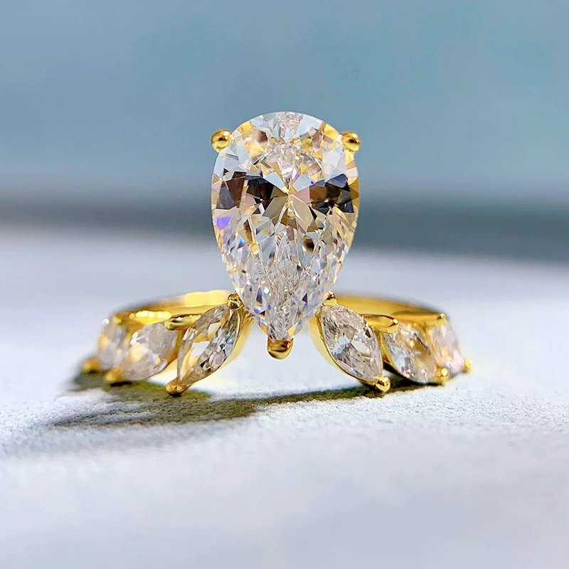 慕景 Jewelry, импорт стильное универсальное кольцо, коллекция 2023 года, образец серебра 925