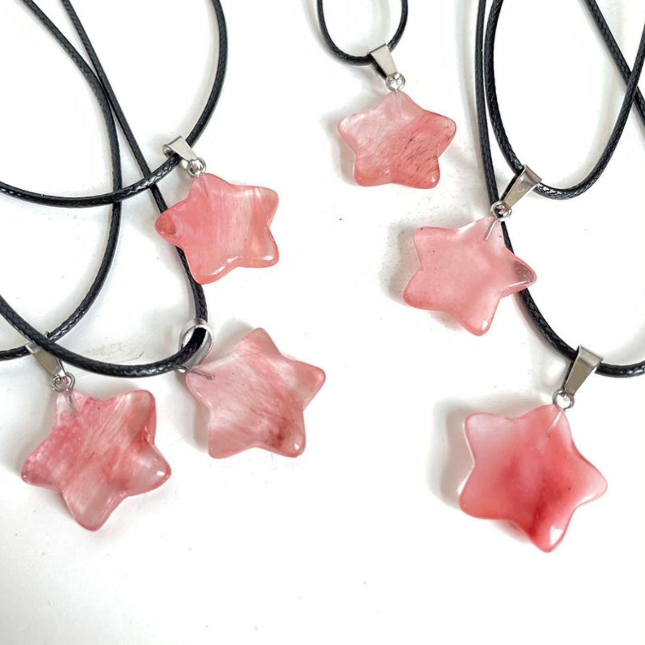 Amazon Joker Star Ожерелье Трансграничная Мода Новое креативное регулируемое простое ожерелье со звездой из натурального камня для женщин