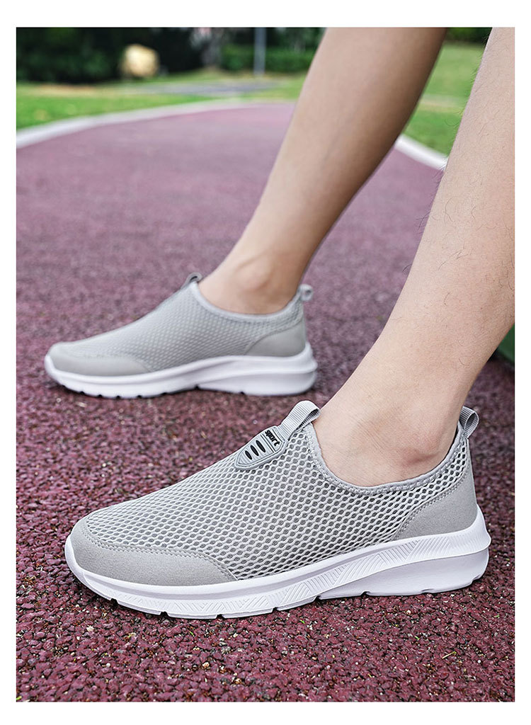 Løbesko til mænd Fritidssko Lædersko Sneakers Mesh Arch Support Sneakers_voghion.com