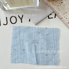 烫金爱心天丝面料Ins风韩系连衣裙衬衫裙子礼服面料童装DIY发圈