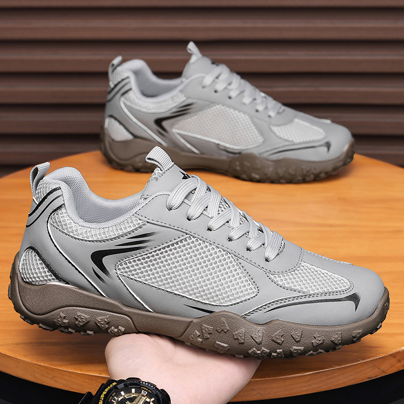 2026 verano retro de entrenamiento de hombre zapatos de malla transpirables ensanchados descalzos zapatos casuales al aire libre para caminar