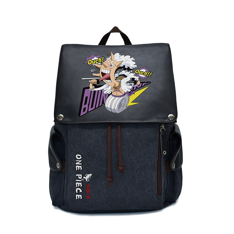 Кросс-с Border канвас-рюкзак мужской Наруто атака гигант One Piece Ника школьный рюкзак анимационная тенденция канвасовая сумка