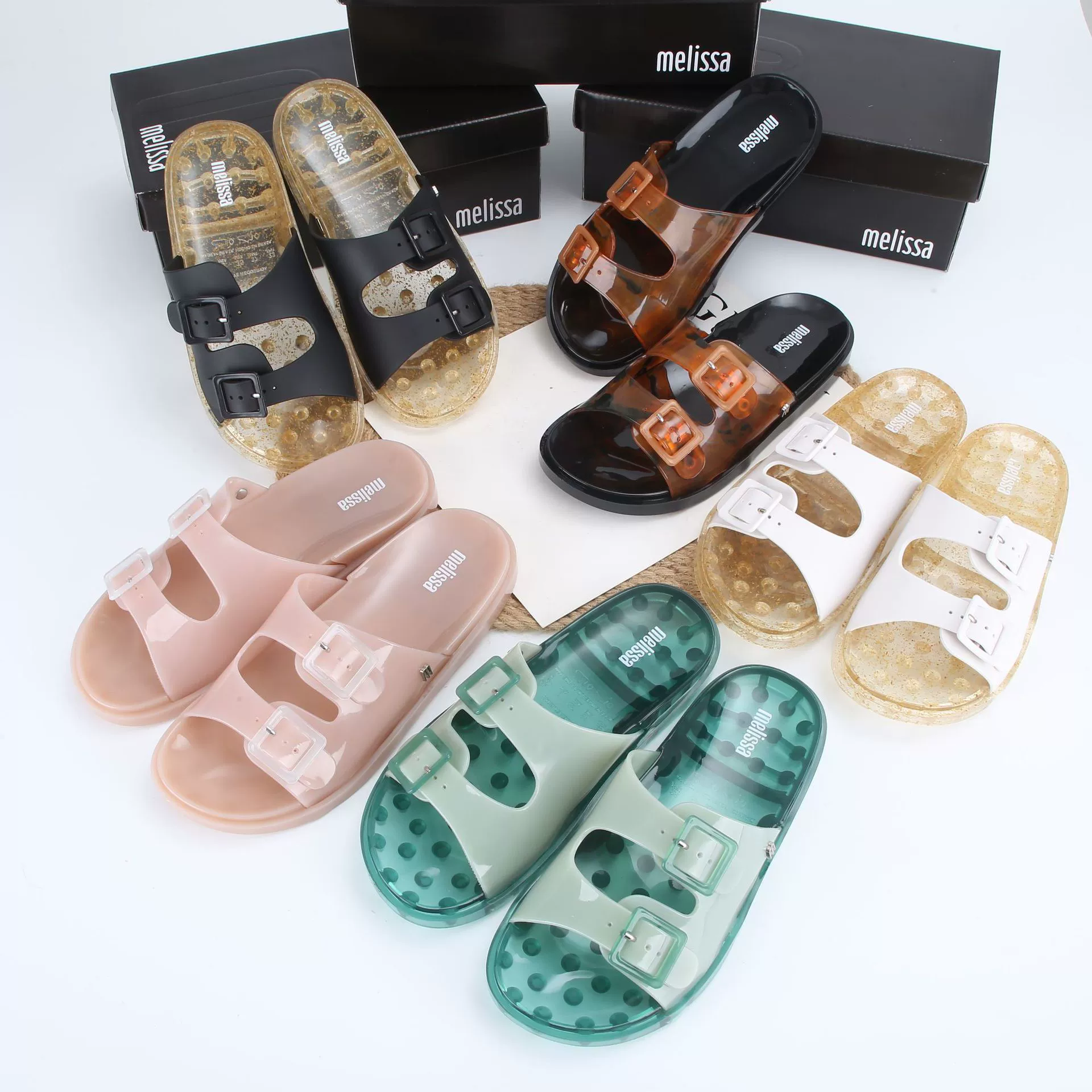 2022 Melissa Новые Jelly Shoes Melissa Drag Drag Drives повседневные тапочки пляжные обувь