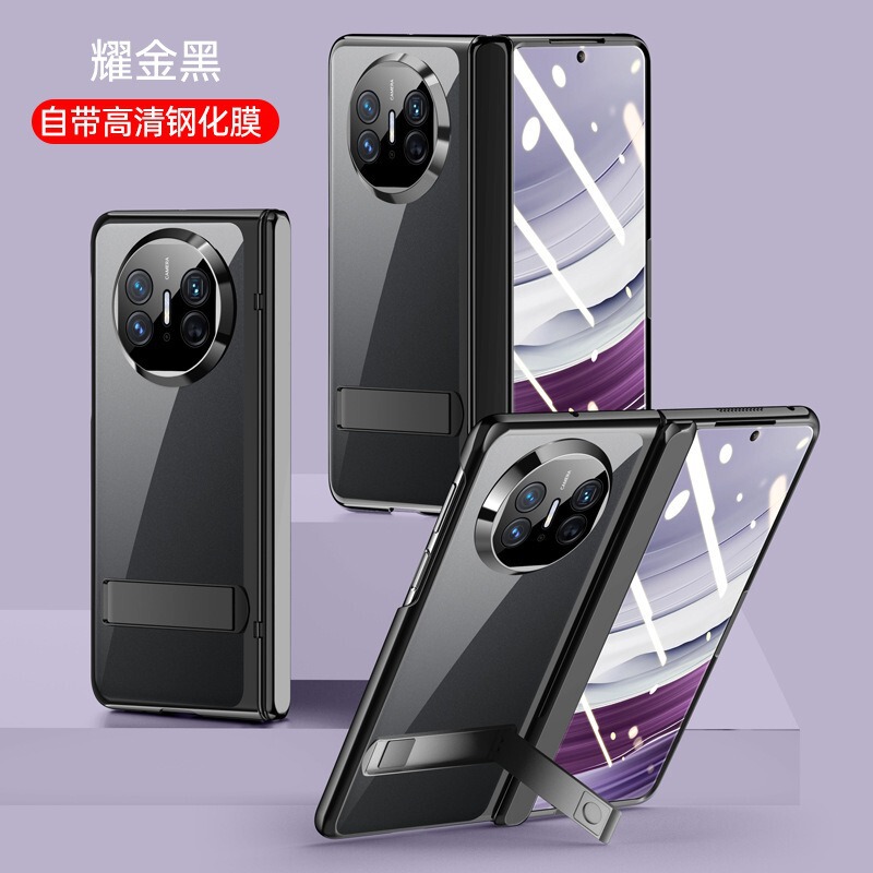 Huawei MateX6 携帯電話ケース MateX5 透明磁気電気メッキヒンジシェルフィルム一体型オールインクルーシブ保護カバーに適しています。|undefined