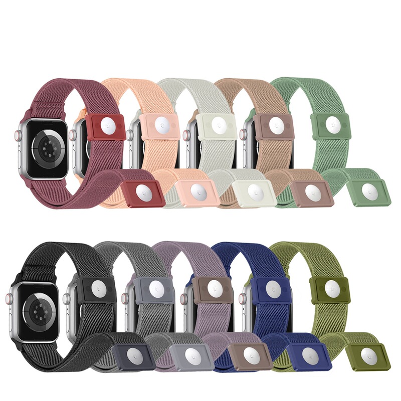 Suitable for Apple SE/5/6/7/8/9 magnetic buckle S8 elastic band iwatch 49MM nylon Ultra 2 strap