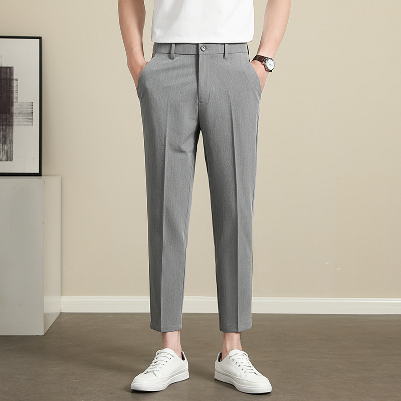 2024 Autumn and Winter New Fashionable Casual Small Suit Pants Loose Hanging Casual Pants Men's Korean Casual Suit Men