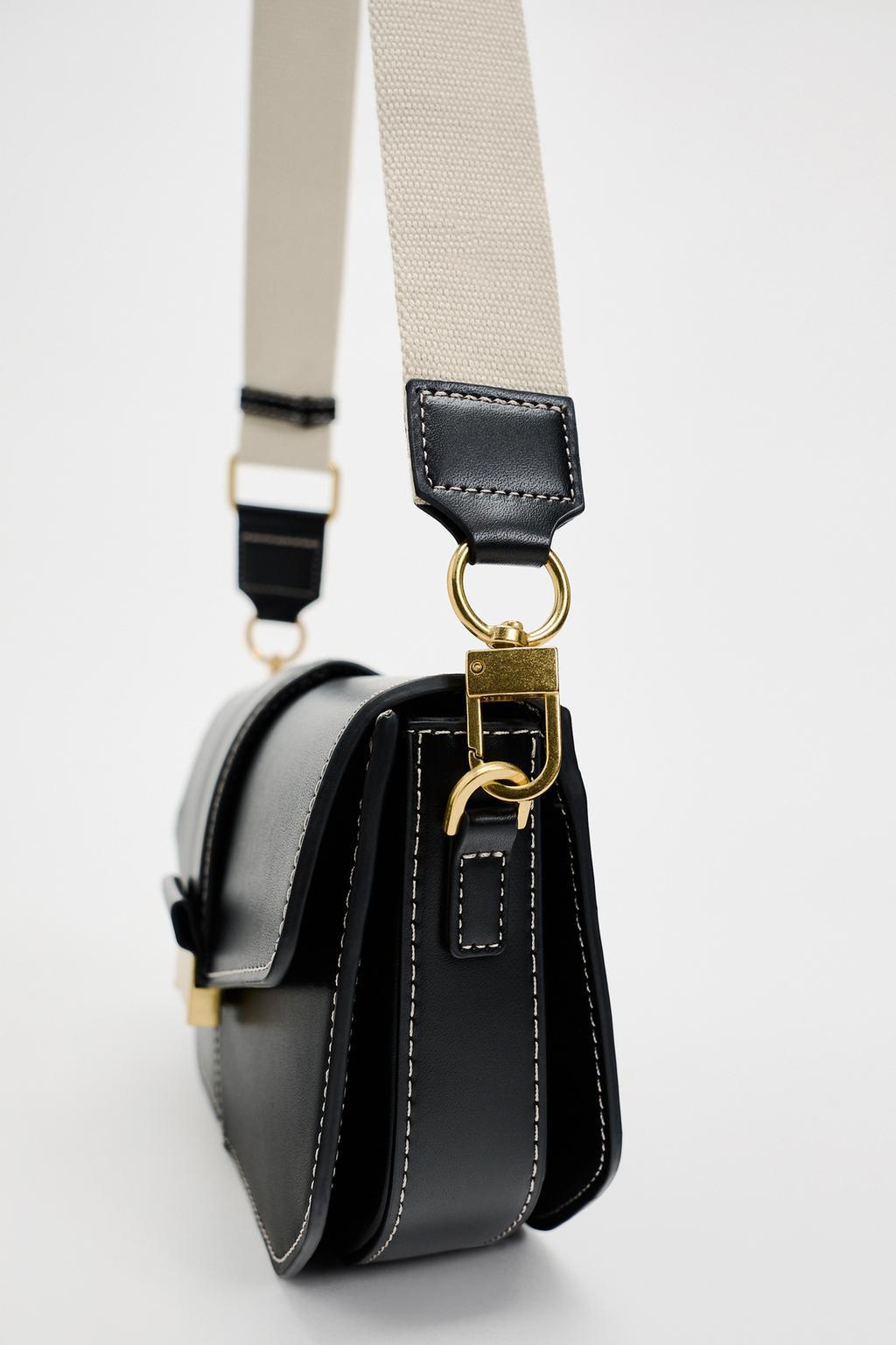 Solid Color Pattern Women's Pu Leather Solid Color Classic Style Sewing Thread Square Flip Cover Crossbody Bag