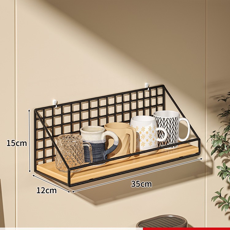 Portavasos montado en la pared taza de agua sin perforación estante para taza de café taza de té en la pared