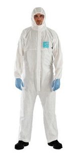 Ansel Micro Protective Ansell2000T Enhanced Protective Suit with Adhesive Strip Isolation and Liquid Splash Prevention