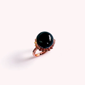 Классическое золотое модное кольцо на солнечной энергии, 12mm, серебро 925 пробы, розовое золото