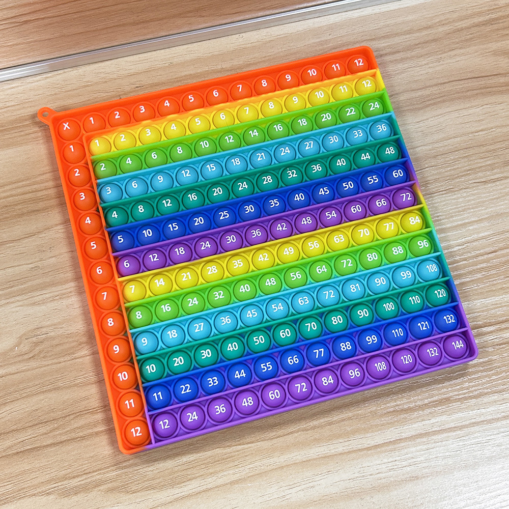 12x12 九九表 バブルプレスおもちゃ 数学的思考ゲーム 知育 科学教育 教材 バブル数学