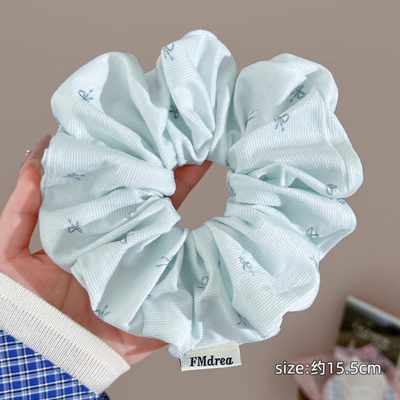Anillo para el cabello de intestino grueso de gran tamaño coreano, bufanda cuadrada de alta calidad femenina, cuerda para el cabello, banda elástica y duradera, flor de viento perezosa
