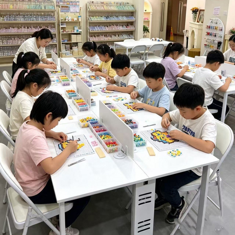 Puzzle bead table, handmade table, computer table, study room table, small dining table, DIY table for tutoring classes, study and training table Puzzle bead table, handmade table, computer table, study room table, small dining table, DIY table for tutoring classes, study and training table