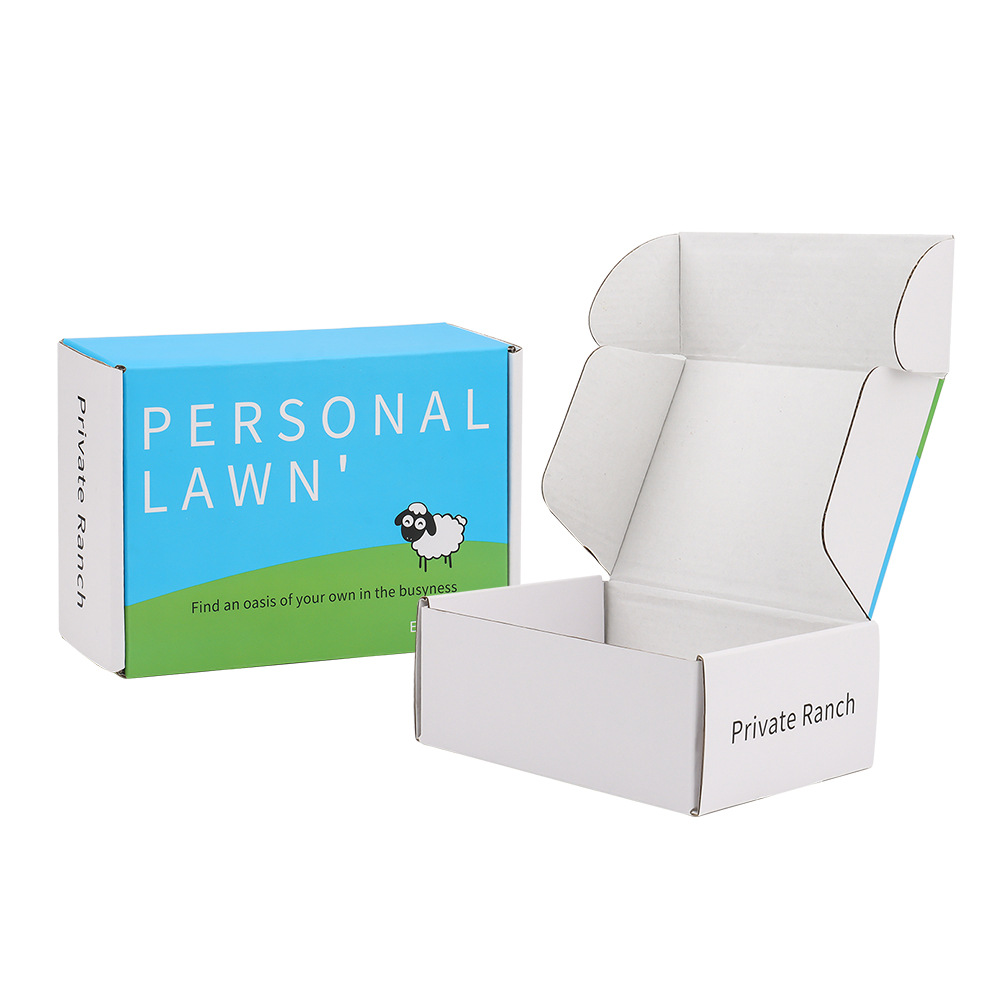 Caja de avión de color personalizada caja especial negra express ropa personalizada papel kraft caja corrugada caja de embalaje cuadrada