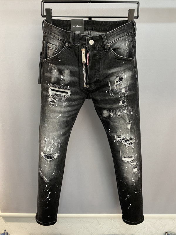 9856D2 second-power fashion brand jeans European and American cross-border Men's ripped straight Denim trousers European station Denim 9856D2 second-power fashion brand jeans European and American cross-border Men's ripped straight Denim trousers European station Denim