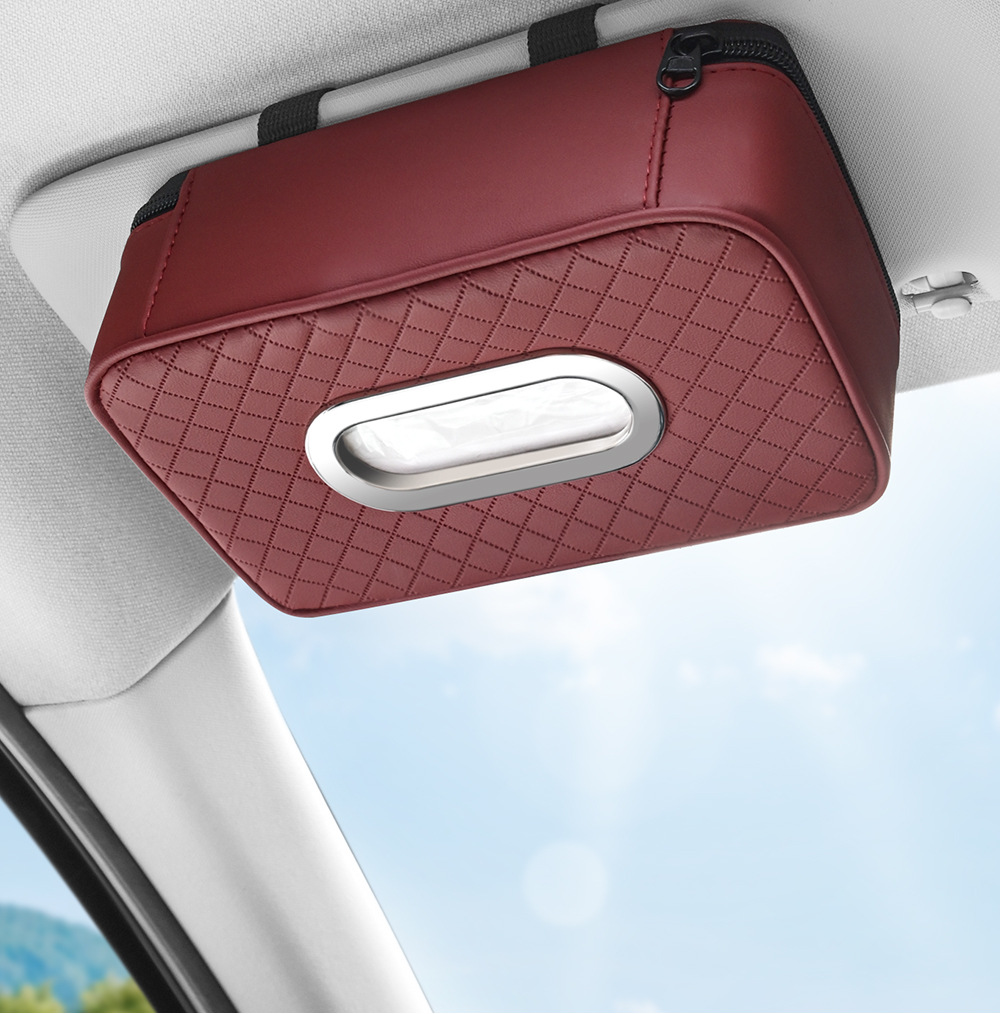 Car interior supplies car tissue box creative sun visor hanging sunroof chair back large capacity paper box