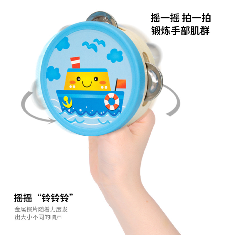 Orf percusión tambor de campana niños tambor de campana baile tambor de campana tambor de campana tambor de jardín de infantes tambor de 4 pulgadas