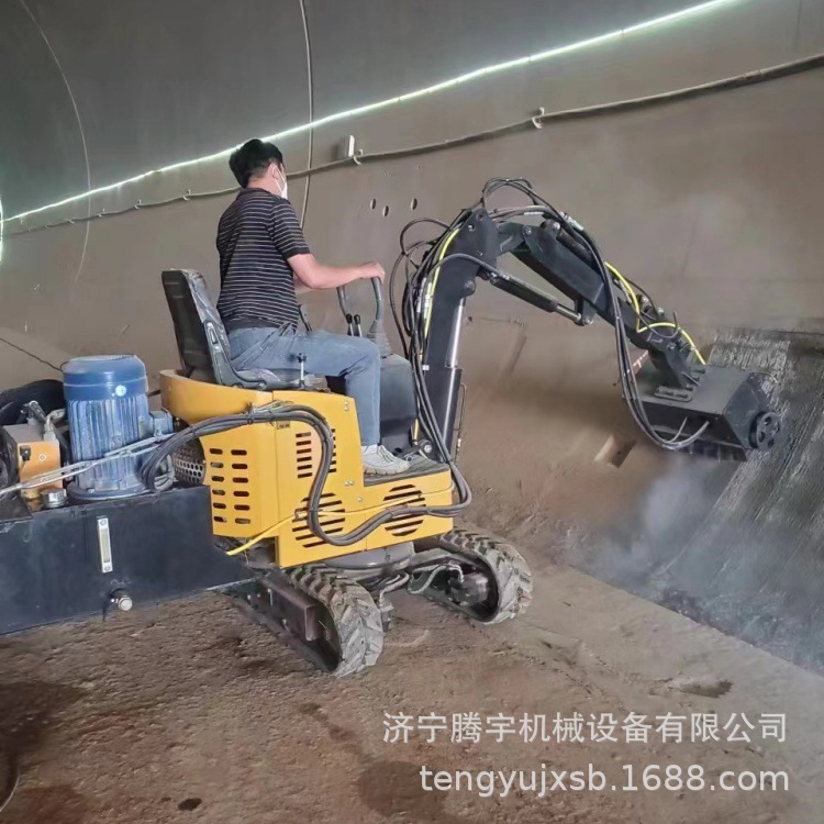 供应履带式隧道凿毛机机载式液压凿毛机混凝土墙面立柱拉毛机