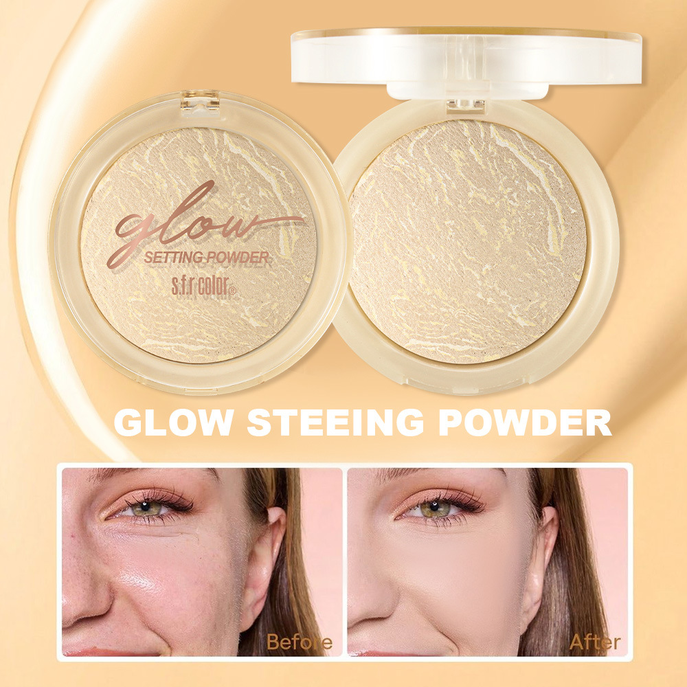s.f.r color transfronterizo exclusivo para bloqueador de brillo, control de aceite, niebla suave duradera con polvo de maquillaje, polvo de maquillaje