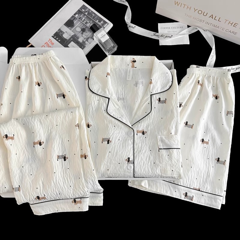 Juego de tres piezas para perros a rayas Cloud Cotton-9912 #