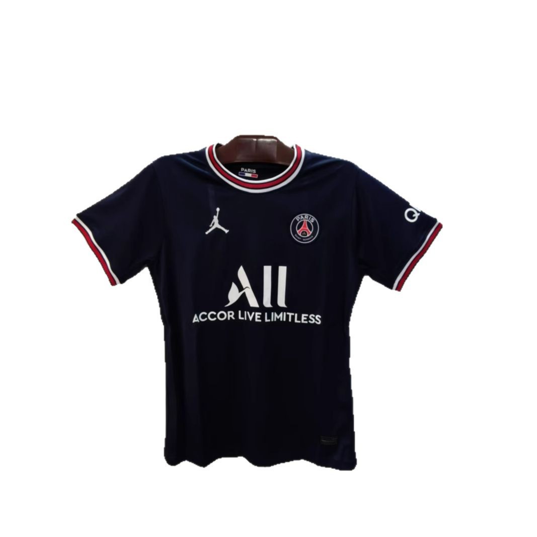 Impresión digital 3D de moda de comercio exterior 21-22 Paris Home Sports Camiseta de cuello redondo de manga corta transpirable de malla suelta