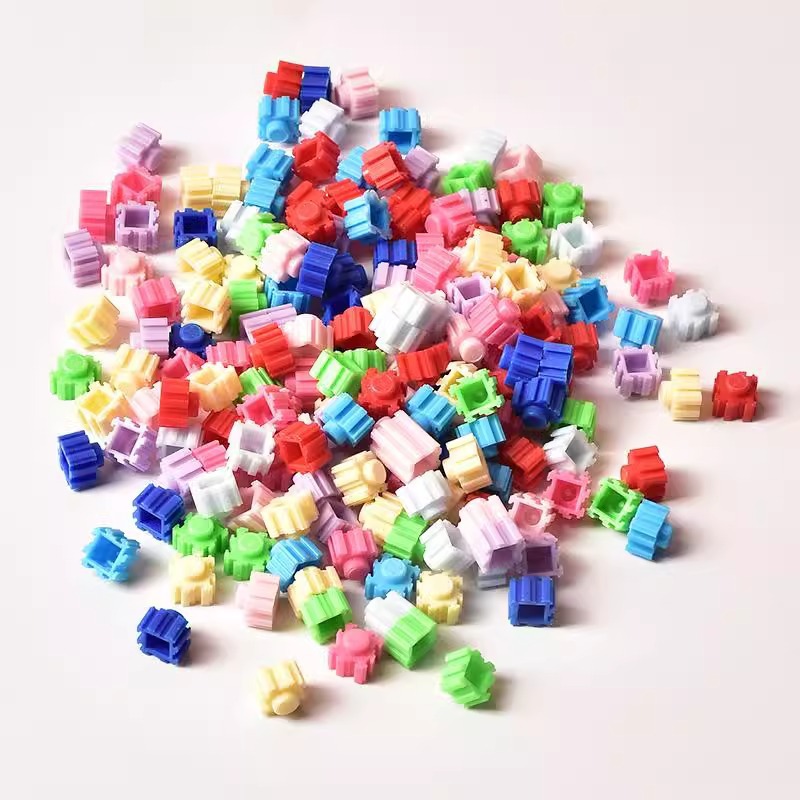 Materiales hechos a mano relleno de bloques redondos gránulos de bloques populares sensación de mano decoración DIY juguetes descomprimidos