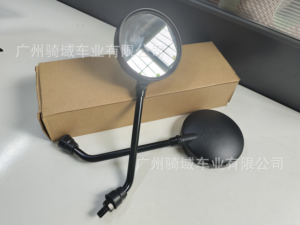 Round retro wide-angle rearview mirror for electric vehicles and motorcycles, modified long-rod reflector rearview mirror