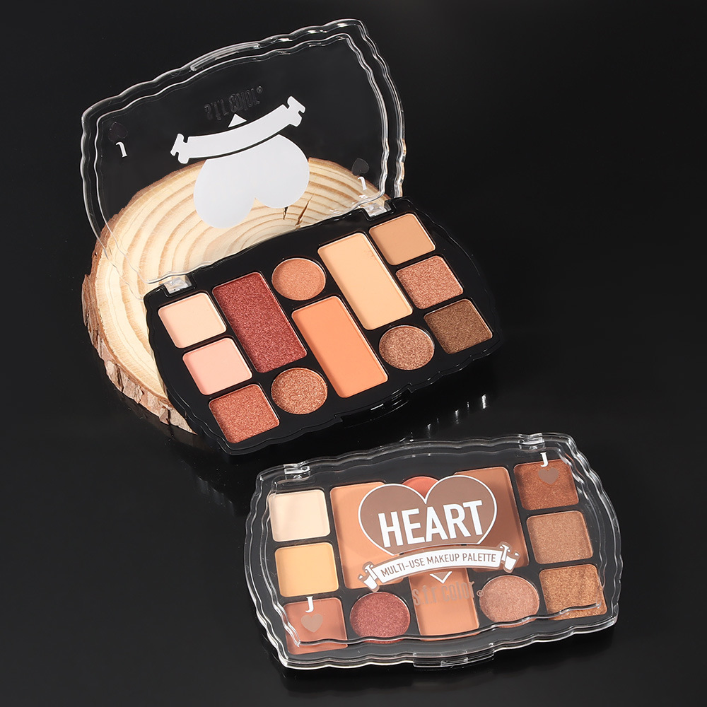 Transfronterizos para los viajes diarios color tierra fácil de colorear perla mate doce color eye shadow plato fabricante de fuente mayorista