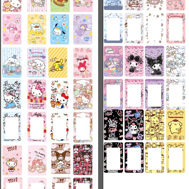 산리오 시리즈 그룹 (4 카드 + 4 로프)