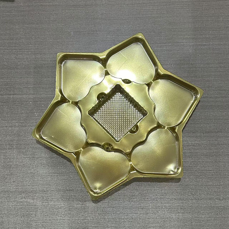 PVC六角金片礼盒吸塑底托批发可定专业供应节日礼盒