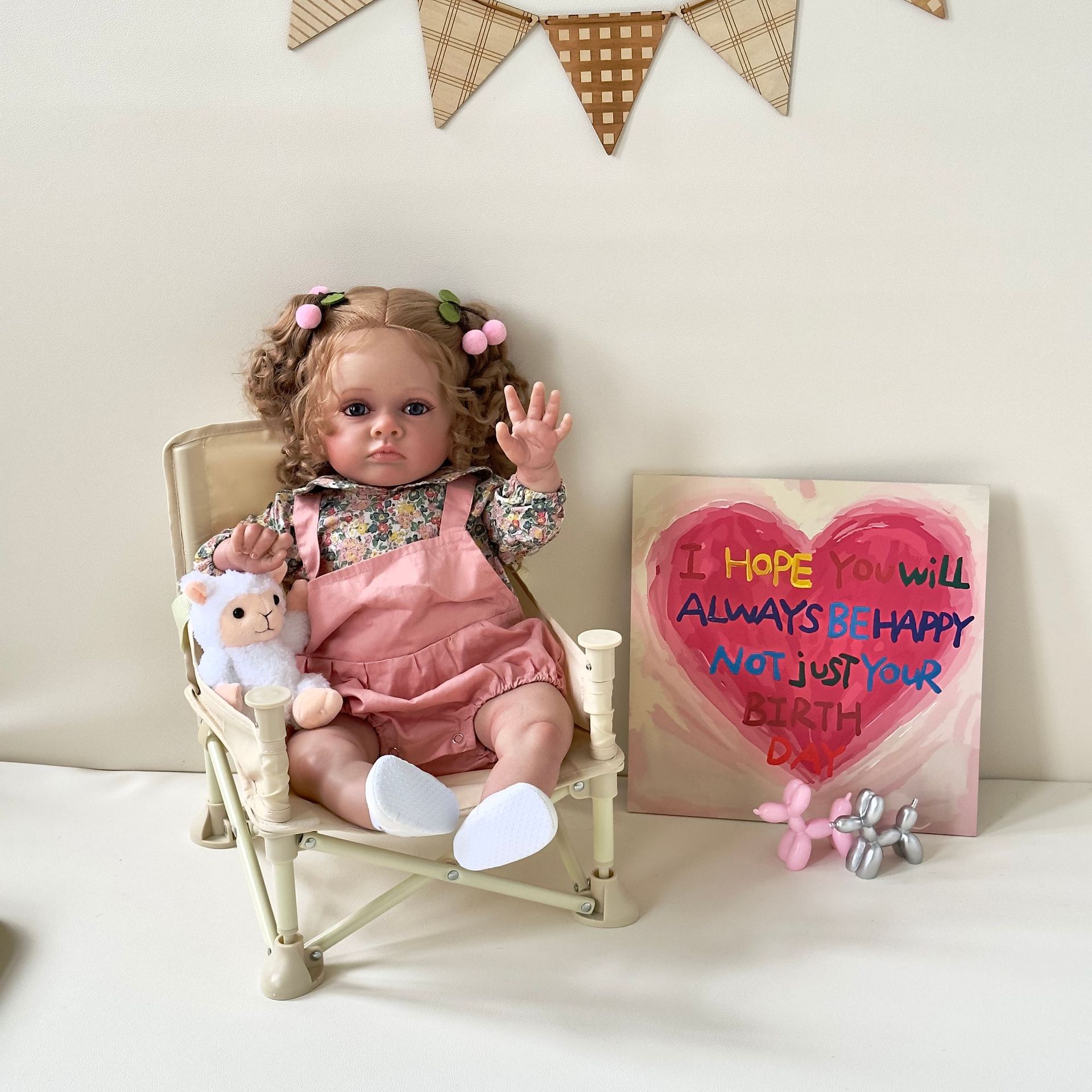 60cm simulación bebé renacido muñeca Tutti lindo bebé transfronterizo e-commerce suministro de una sola pieza de entrega