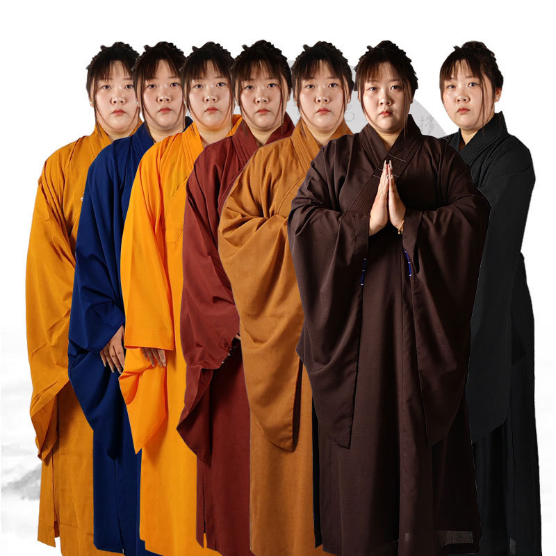 Boutique Haiqing Justishwear Women's Doris Haiqing Meditation Clothes Men's High-end Opaque Brown Black