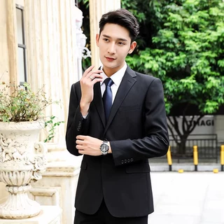 高档仿毛料西装西服套装正装教师公务员外套职业装工作服定制印字