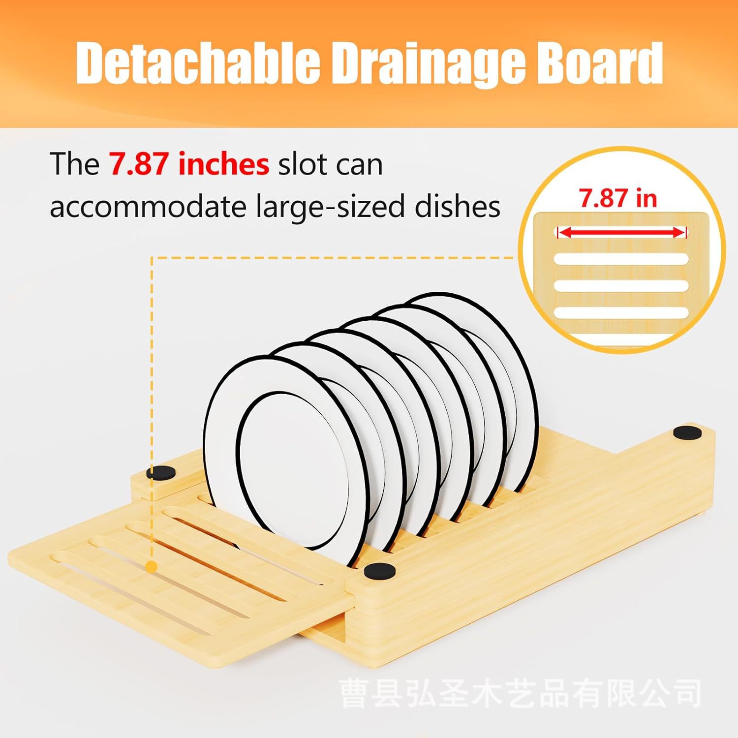 Tabla de cortar de madera Tabla de cortar de cocina Estante para platos de frutas Juego de drenaje Fregadero creativo Estante para platos Estante de secado de madera maciza