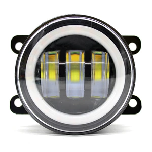 3.5 düym 30W Wrangler Angel Eye Ağ Mələk Gözü Sarı Dönüş Siqnalı ilə Duman İşığı