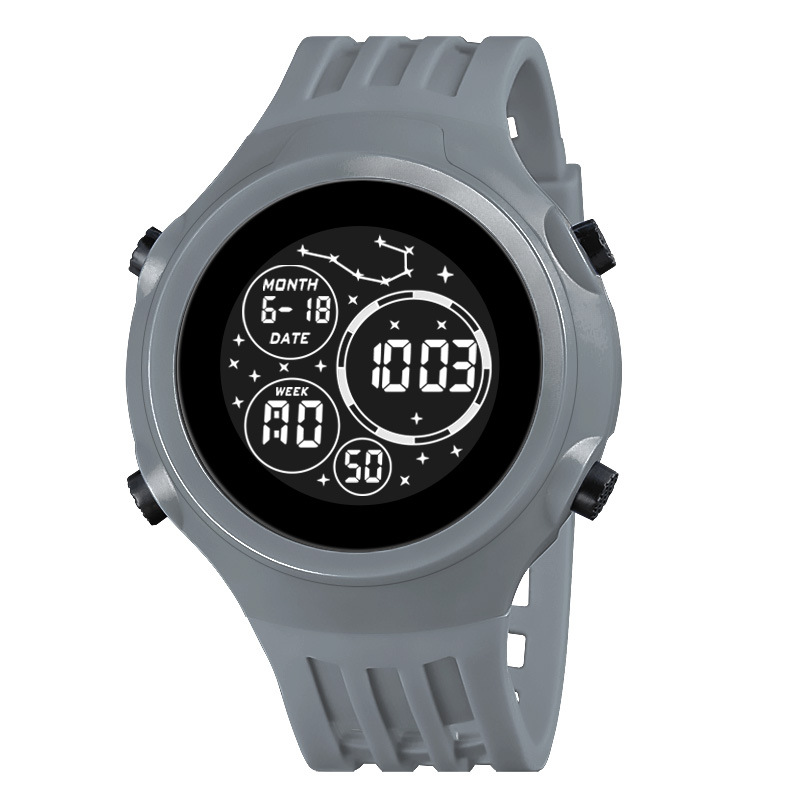 Nuevo estudiante deportes al aire libre reloj electrónico de moda juvenil multifunción reloj despertador luminoso reloj electrónico fábrica al por mayor