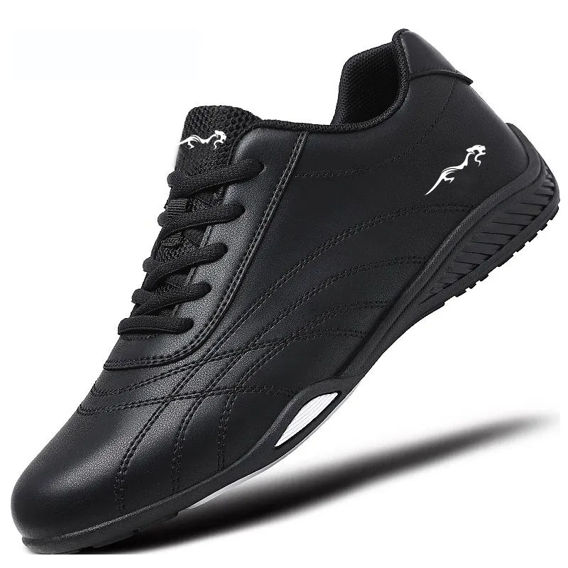 2024 zapatos de hombre, zapatos deportivos de primavera y otoño, zapatos blancos impermeables de cuero de suela suave para hombre, zapatos de viaje de ocio para correr antideslizantes