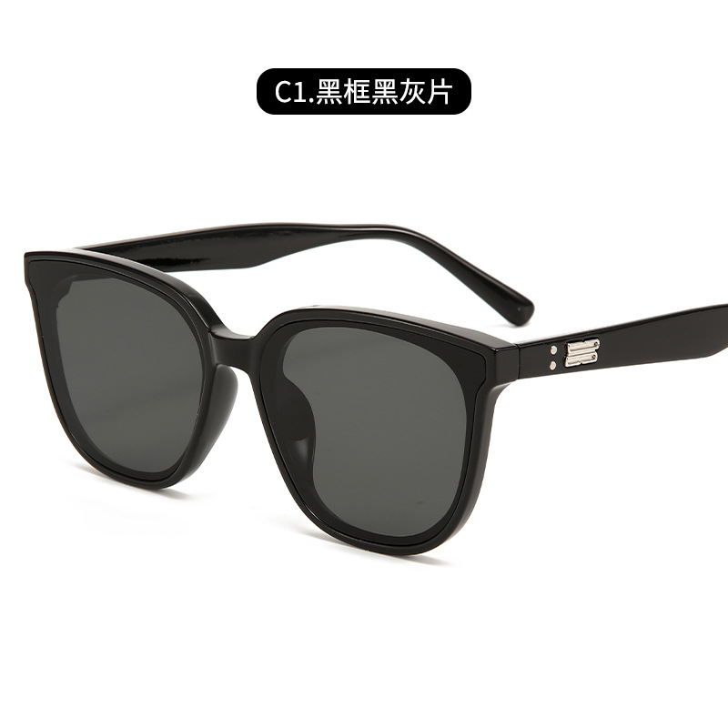 Gafas de sol gm para mujer, protección solar, gafas de sol anti-UV, gafas de sol UV400 con montura cuadrada para mujer, estilo coreano