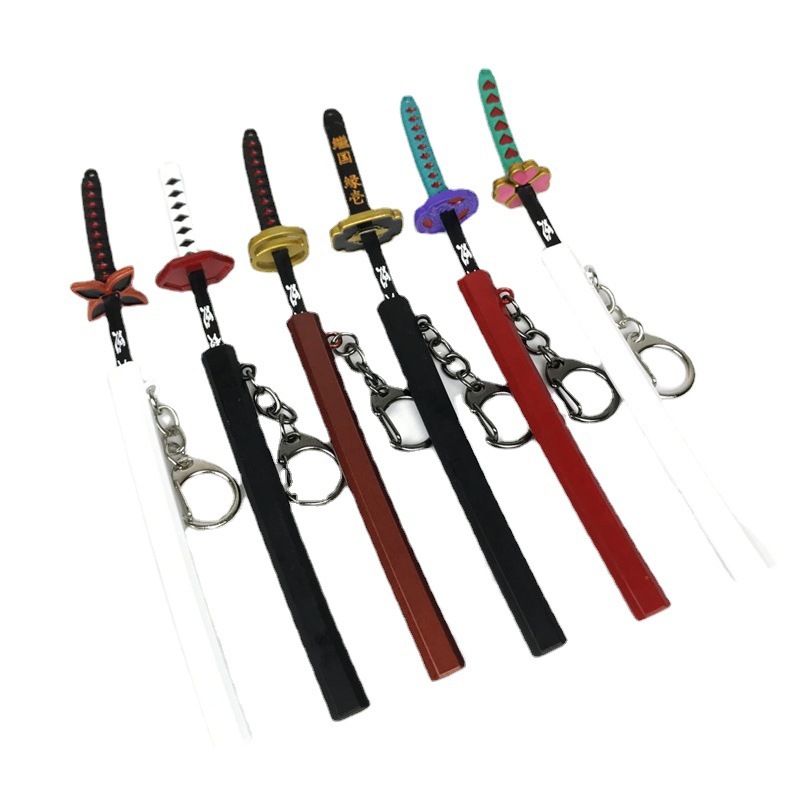 鬼滅の刃刀門炭治郎日輪刀鞘付き兵器鬼滅武器金属キーホルダートランペット15cm|undefined