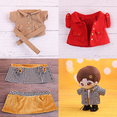 20 cm baby coat style celebrity fashion garment, 15 cm winter coat, 20 cm cotton doll clothing, baby figure outfit