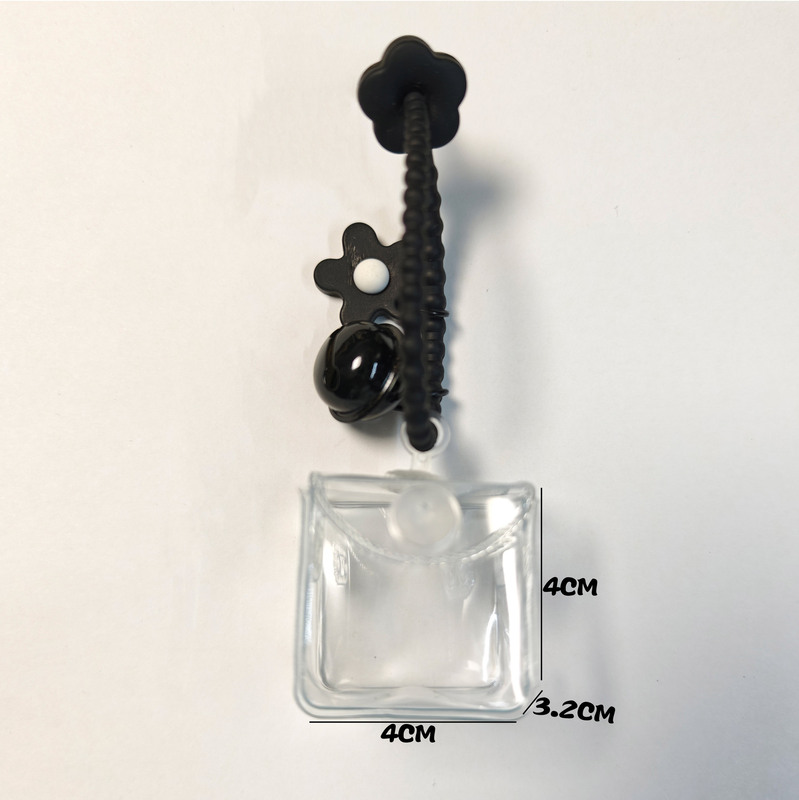 超Q萌え粒氷4 * 4cm小ストラップ人形バッグ外出展示防塵透明収納バッグ谷美|undefined