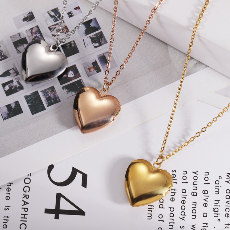 Fashion Heart Shape Stainless Steel Plating Pendant Necklace 1 Piece display picture 2