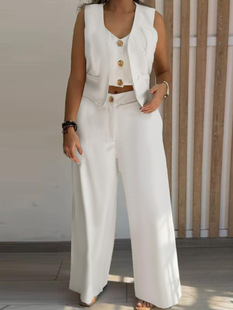 Vest for leisure, set, (Cross-border trading), Amazon, city style