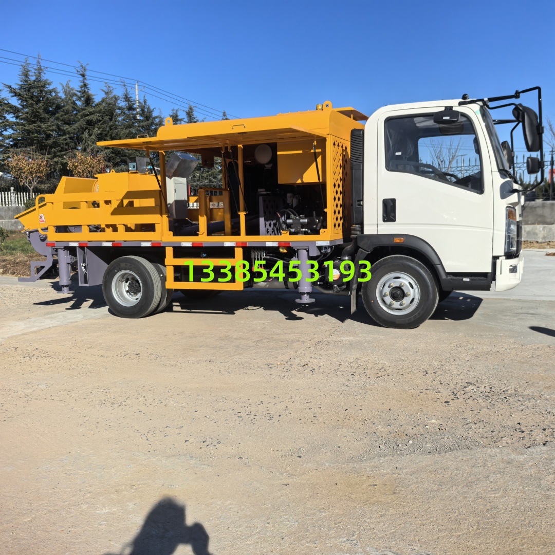 大型混凝土60拖泵车 隧道80车载泵 建筑工地输送泵车 商砼地泵车