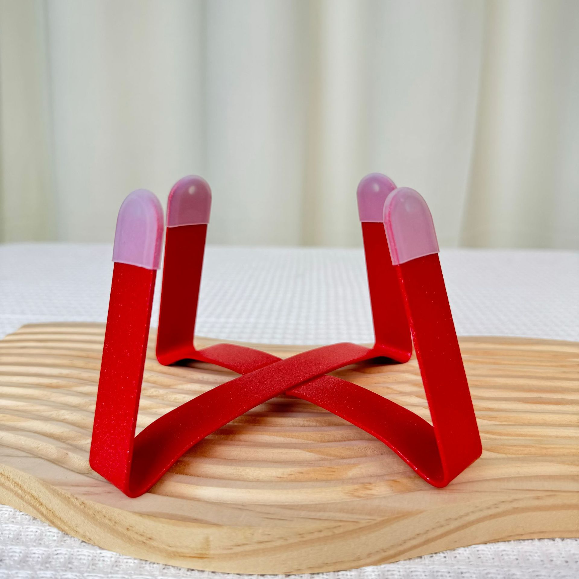 빨간색 9cm 높이 증가 철제 프레임 [미끄럼 방지 커버 포함]
