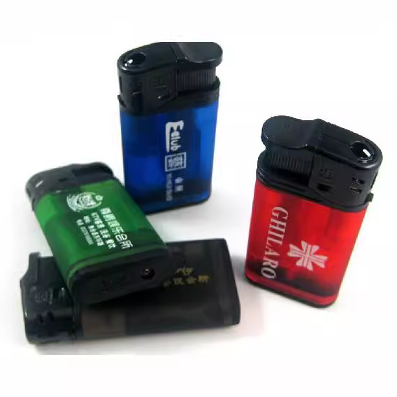 123 Short Mini Business Card Lighter Explosion-Proof Custom Free Printing Advertising Logo Qr Code Windproof