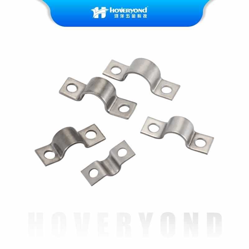 6E3X鸿洋/K02双孔单管卡加厚骑马卡U型卡P型卡欧姆卡马鞍卡