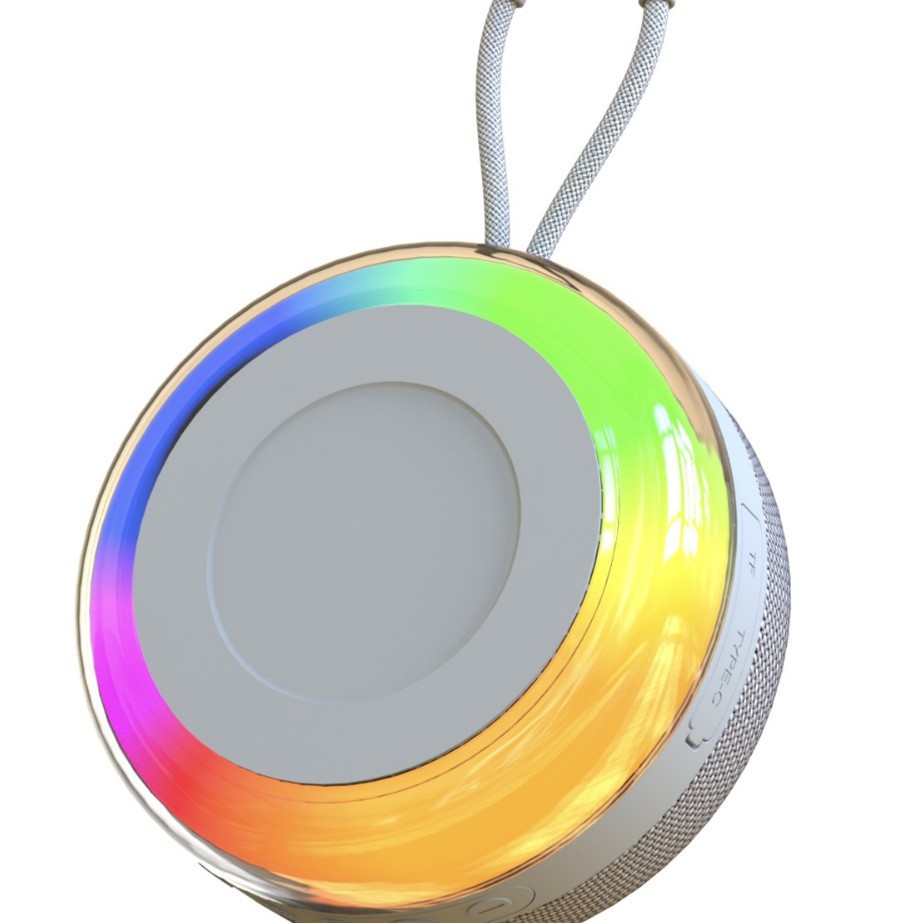 New Magnetic Wireless Bluetooth Speaker Portable Rgb Waterproof Outdoor Card Audio Subwoofer Atmosphere Light Wholesale 5